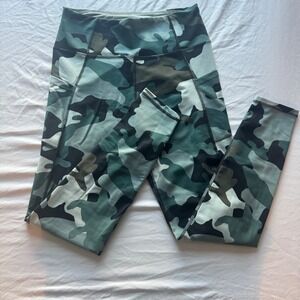 Jessica Simpson Yoga Pants with Pockets Camouflage Camo Leggings Size Large